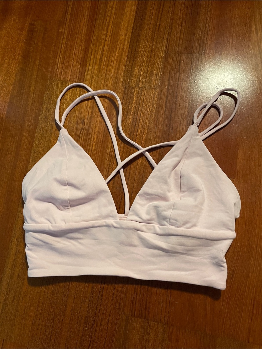 lululemon athletica Light Pink Cross‑Strap Bralette